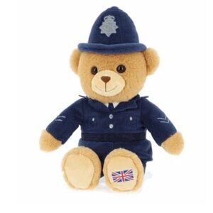 NWT Keel Toys UK London Policeman Plush Bear